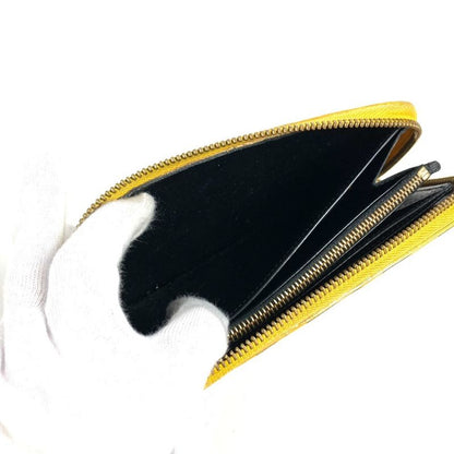 Louis Vuitton Wallet Zippy Patent Leather Yellow Black