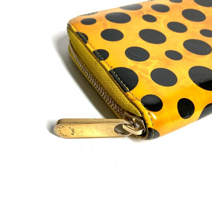 Louis Vuitton Wallet Zippy Patent Leather Yellow Black