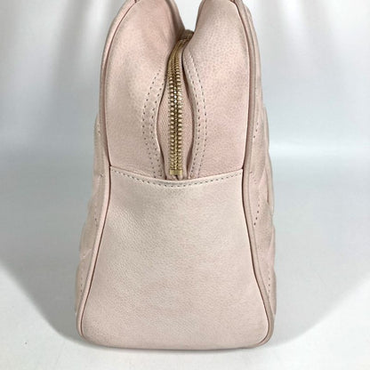 Chanel Handbag CC Logo Nubuck Light Pink