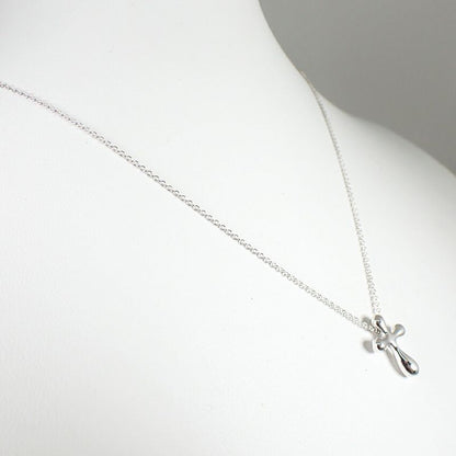 Tiffany & Co. 925 Small Cross Pendant Necklace