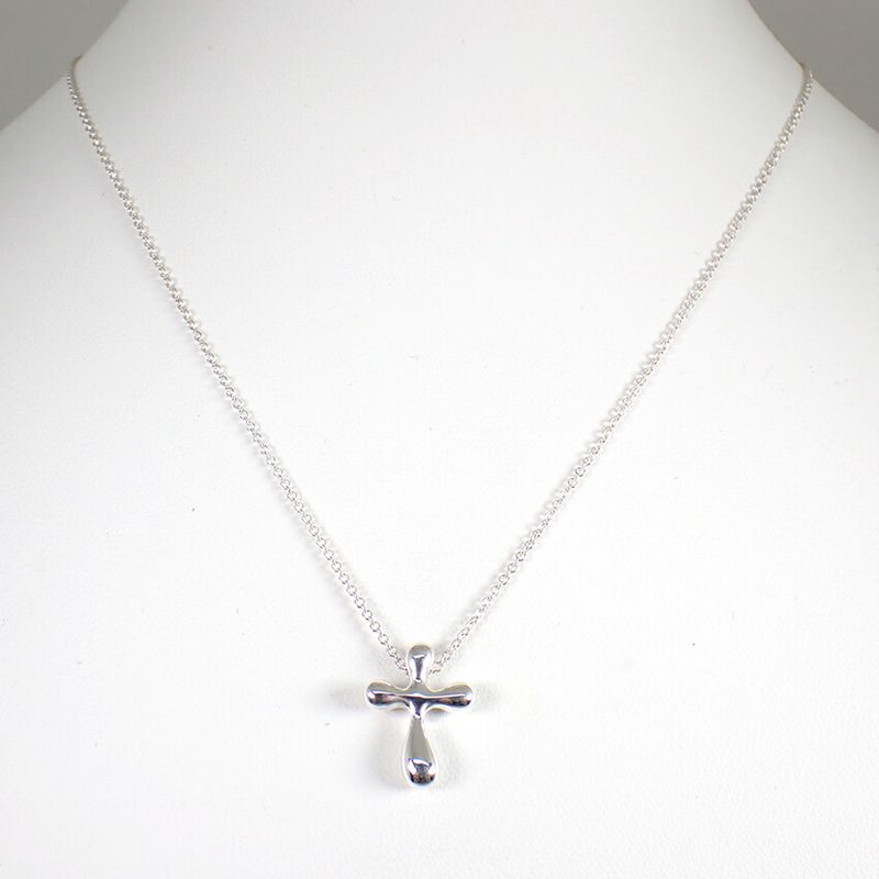 Tiffany & Co. 925 Small Cross Pendant Necklace