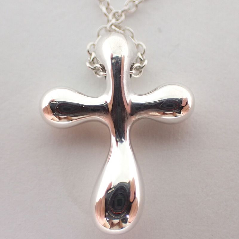 Tiffany & Co. 925 Small Cross Pendant Necklace