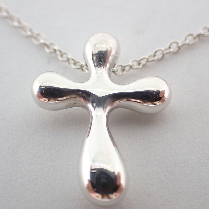 Tiffany & Co. 925 Small Cross Pendant Necklace