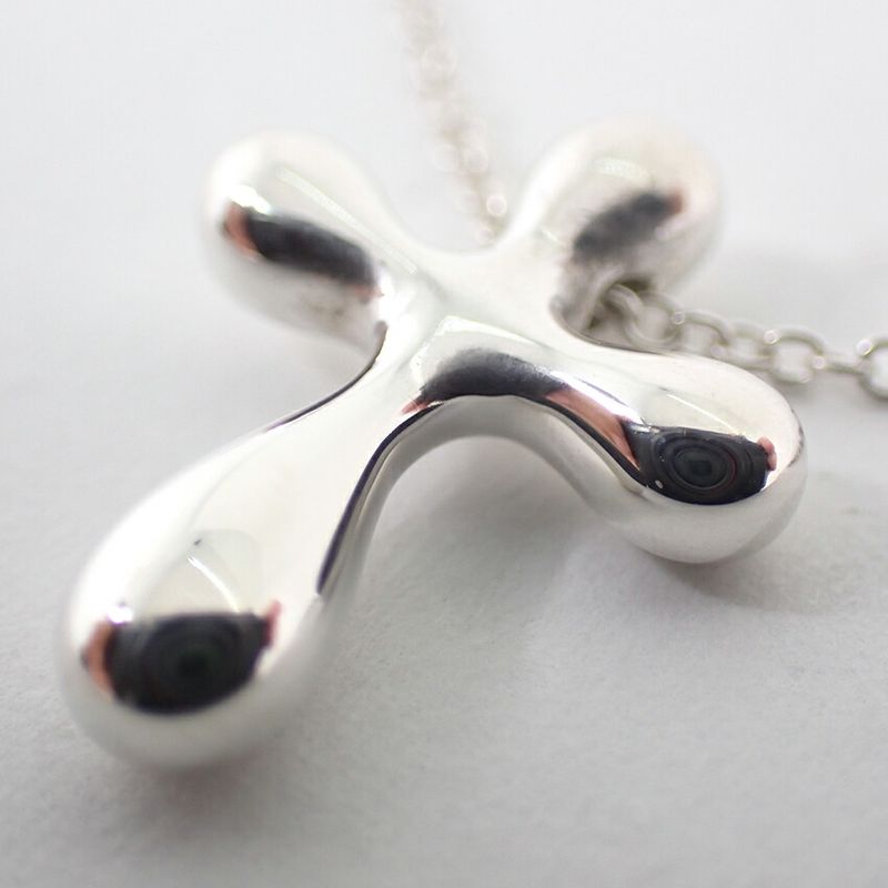 Tiffany & Co. 925 Small Cross Pendant Necklace