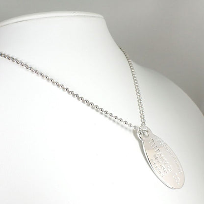 Tiffany & Co. 925 Return to Oval Pendant Necklace