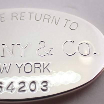Tiffany & Co. 925 Return to Oval Pendant Necklace