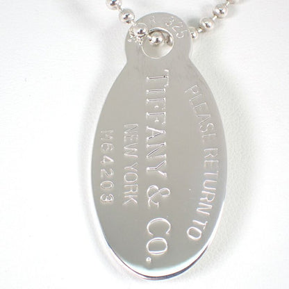 Tiffany & Co. 925 Return to Oval Pendant Necklace