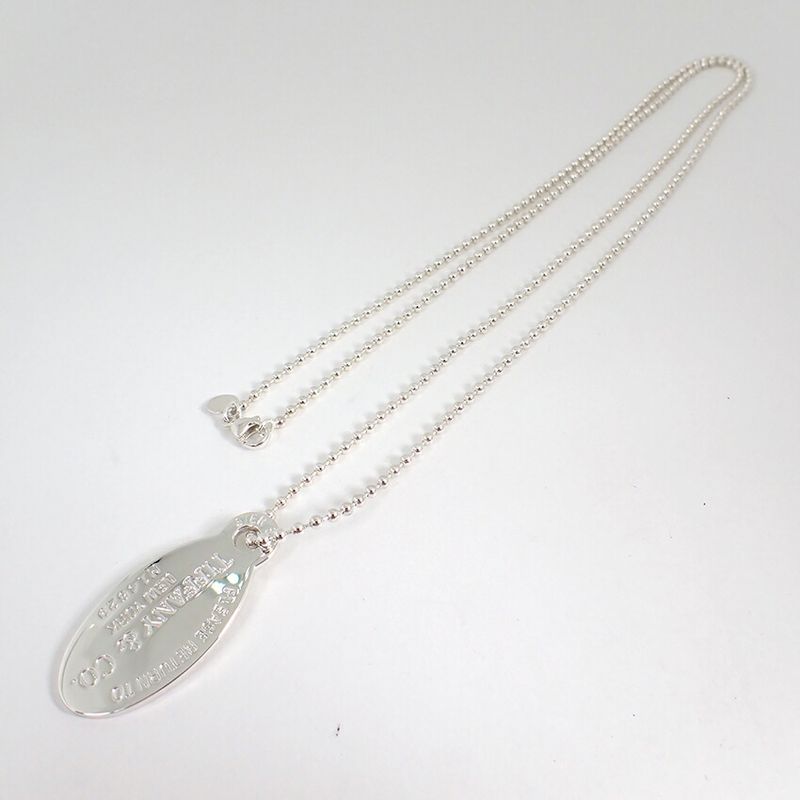 Tiffany & Co. 925 Return to Oval Pendant Necklace