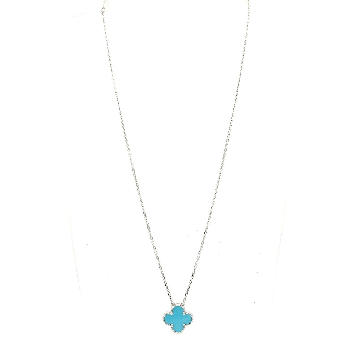Van Cleef & Arpels Necklace Vintage Alhambra 18K White Gold — view 2