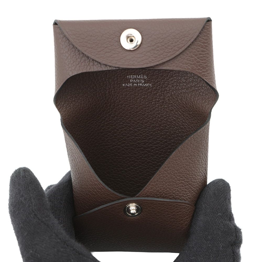 Hermes Coin Case Bastia Mocha Ever Color Purse — view 5