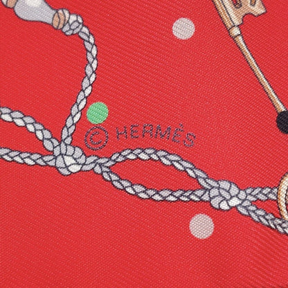 Hermes Scarf Twill les Cles a Pois Silk — view 6