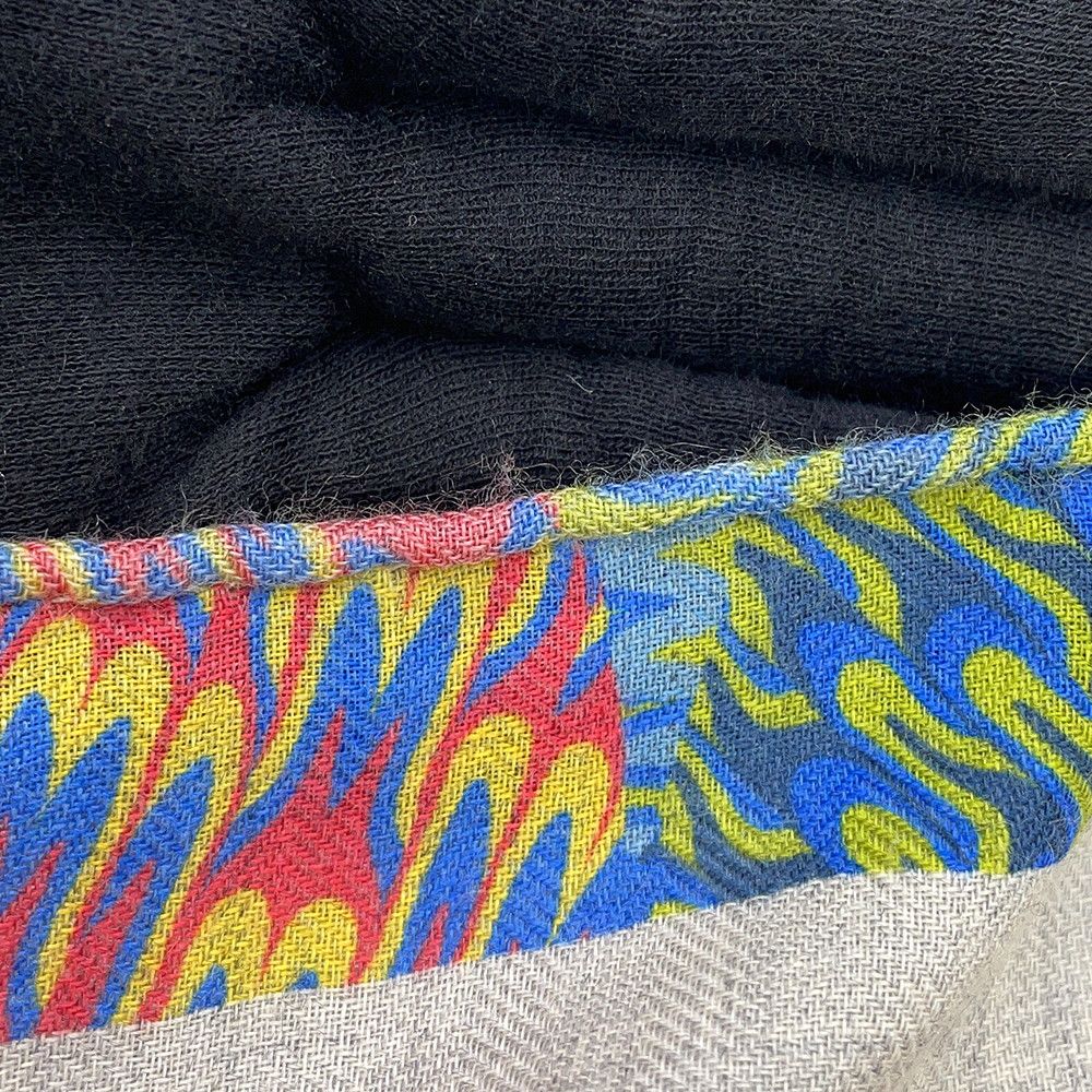 Hermes Carre 90 Kyoto Marble Ex Libris Cashmere Scarf Glycine Multicolor — view 3