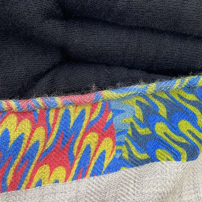 Hermes Carre 90 Kyoto Marble Ex Libris Cashmere Scarf Glycine Multicolor — view 3