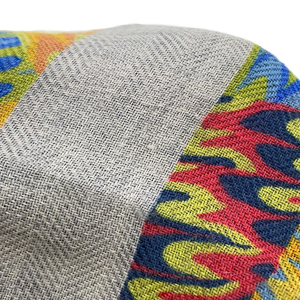 Hermes Carre 90 Kyoto Marble Ex Libris Cashmere Scarf Glycine Multicolor — view 2