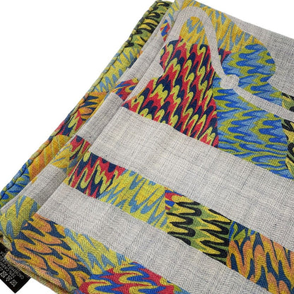 Hermes Carre 90 Kyoto Marble Ex Libris Cashmere Scarf Glycine Multicolor — view 5