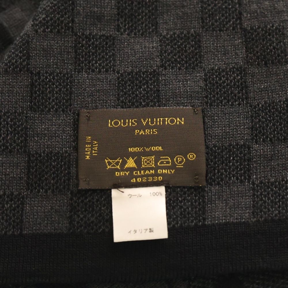 Louis Vuitton Echarpe Petit Damier Scarf Black — view 4