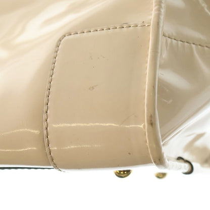 Loewe Amazona 28 Beige Enamel Handbag Red