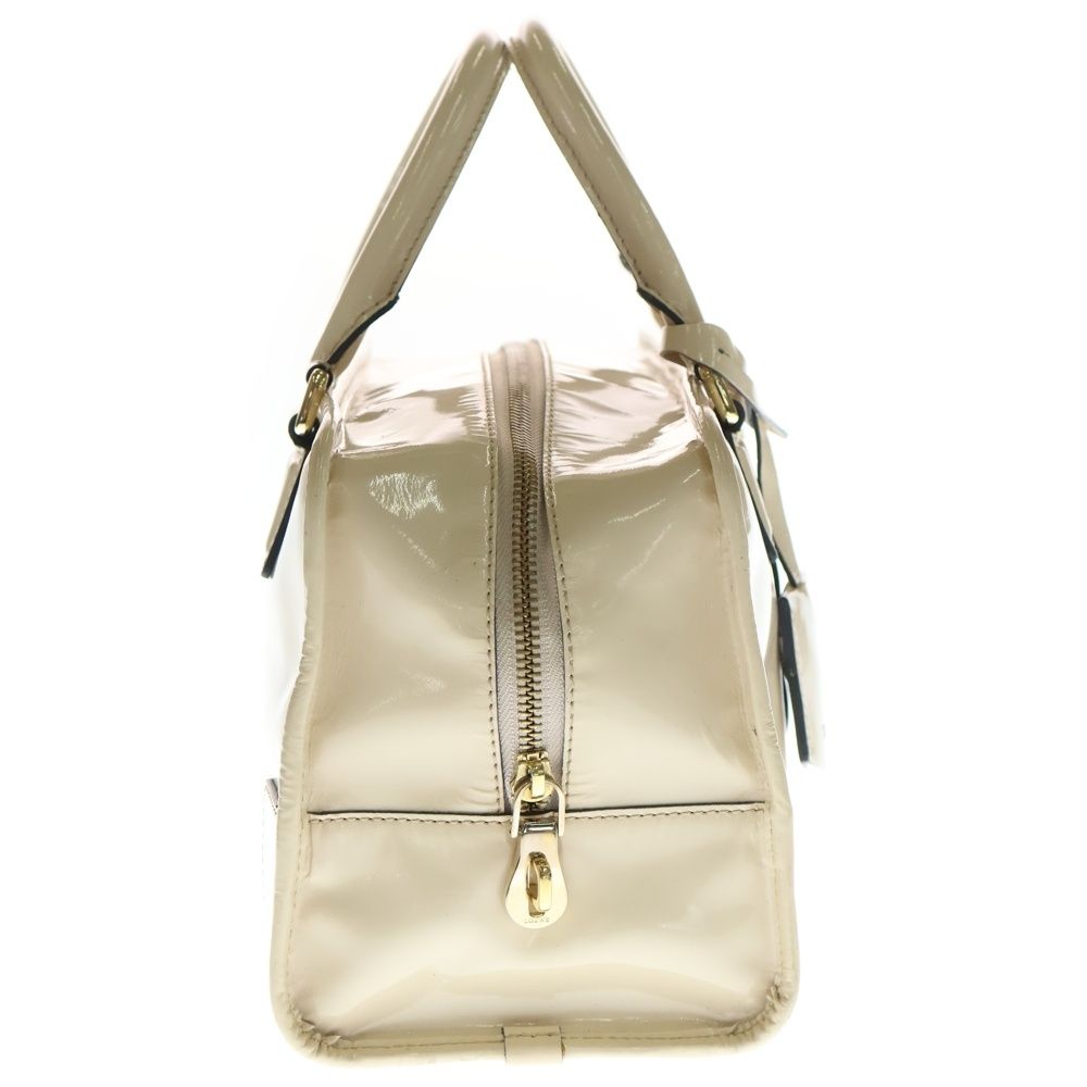 Loewe Amazona 28 Beige Enamel Handbag Red