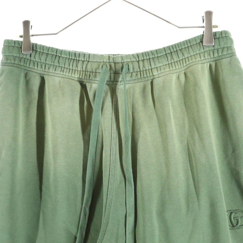 Gucci Degrede Sweatpant Fade Logo Embroidery Sweatpants Green Flat — view 3