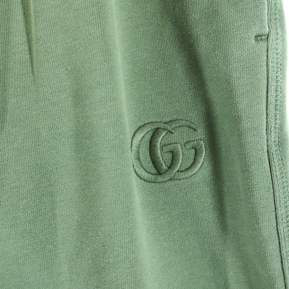 Gucci Degrede Sweatpant Fade Logo Embroidery Sweatpants Green Flat — view 4
