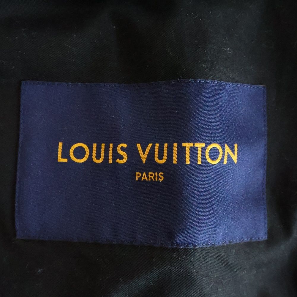 Louis Vuitton Monogram Embossed Utility Leather Jacket Black — view 6