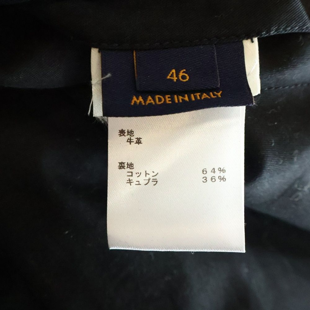Louis Vuitton Monogram Embossed Utility Leather Jacket Black — view 7