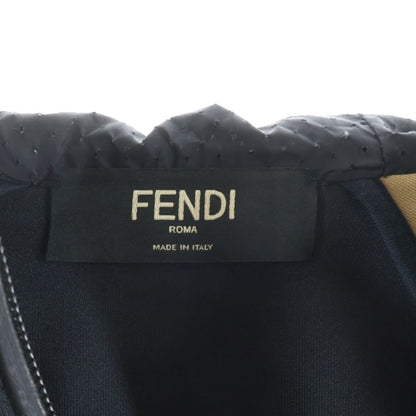 Fendi Zip Up Hoodie Black Beige Jacket — view 7