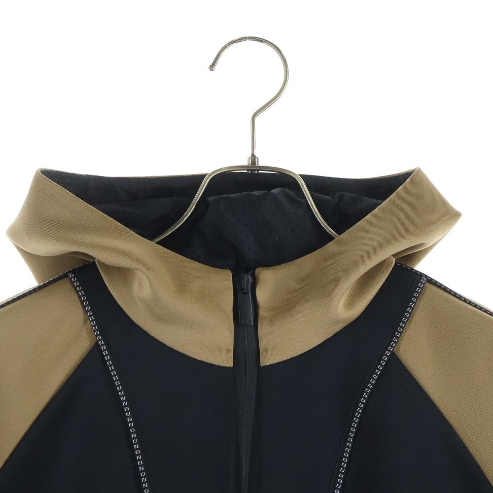 Fendi Zip Up Hoodie Black Beige Jacket — view 3