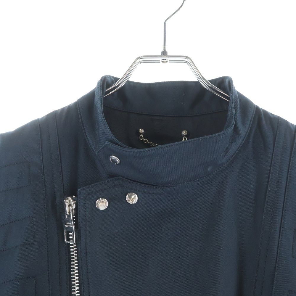Louis Vuitton Cotton Zip Up Double Riders Jacket Black — view 3