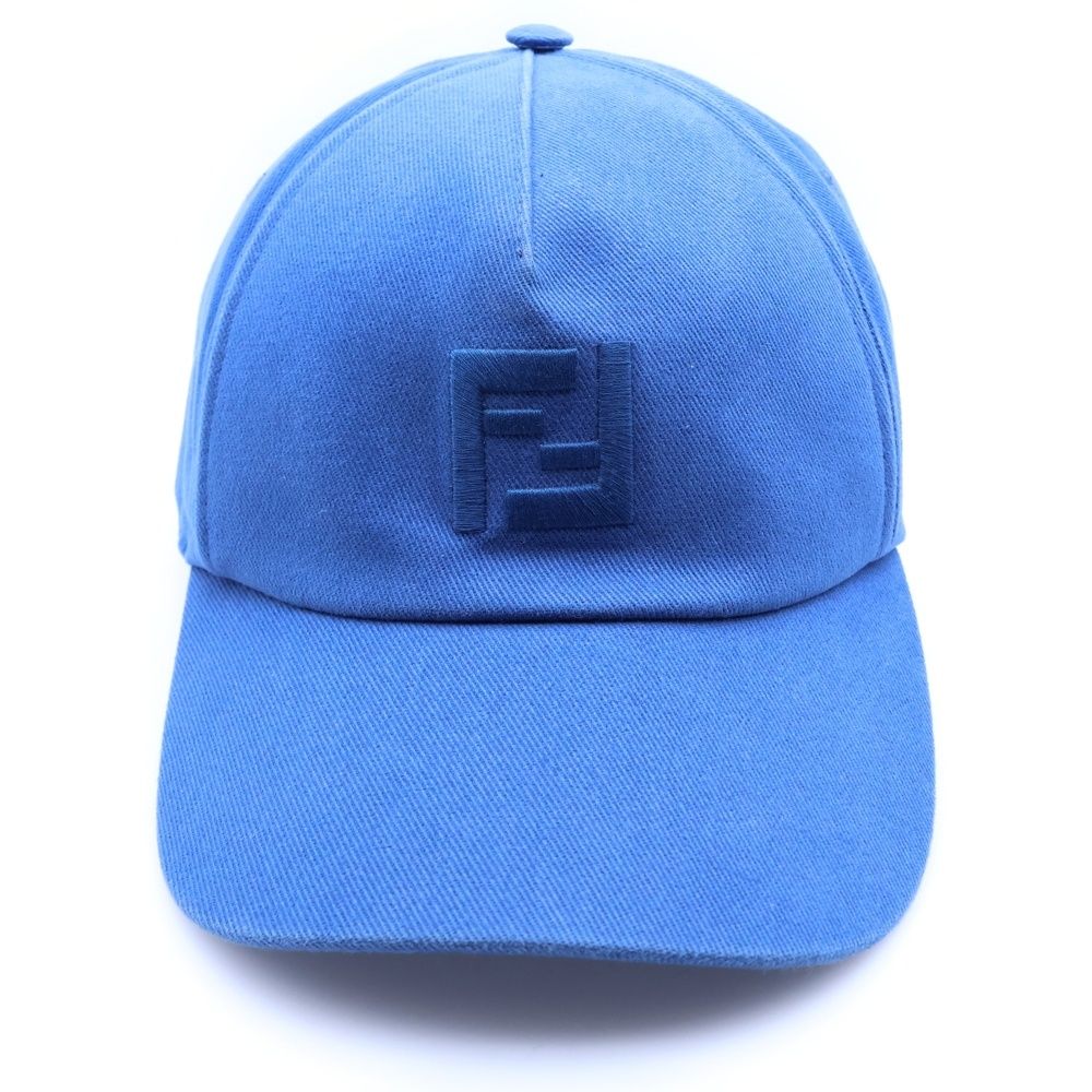Fendi Zucca Logo Baseball Cap Blue — view 4