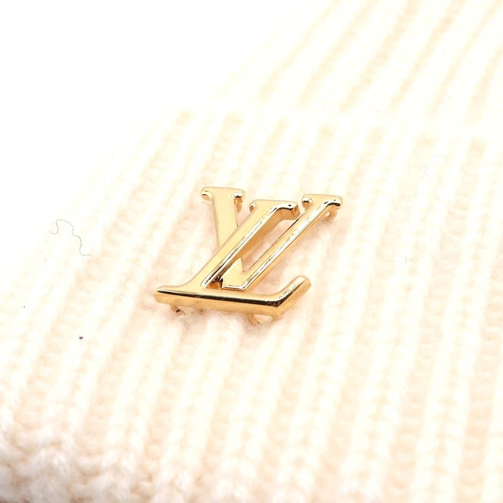 Louis Vuitton Beanie LV Spark Bronne Hat Ivory Cashmere — view 6