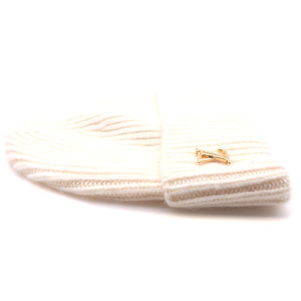 Louis Vuitton Beanie LV Spark Bronne Hat Ivory Cashmere — view 4