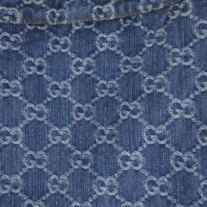 Gucci GG Jacquard Denim Skirt Indigo — view 4