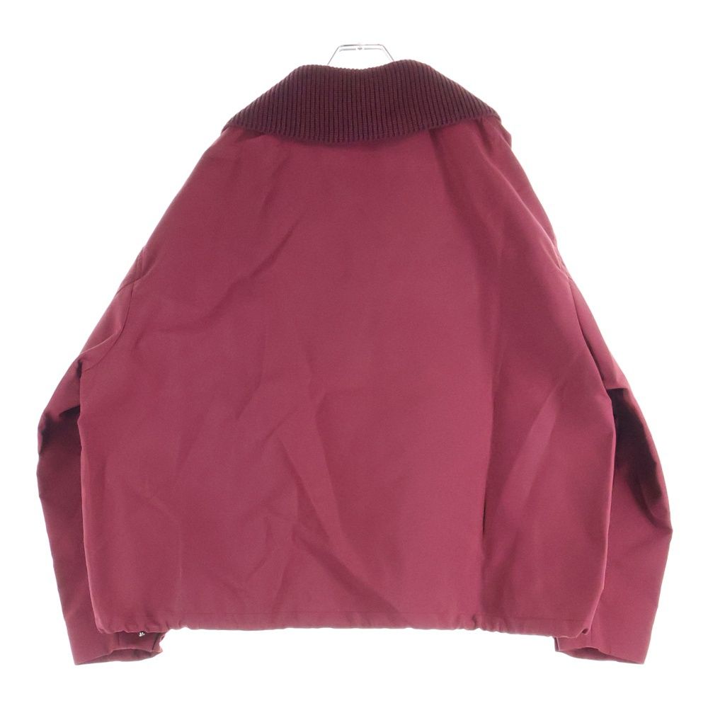 Gucci Embossed Gabardine Bomber Jacket Gold Bordeaux — view 2