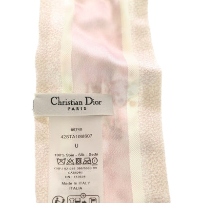 Dior Flower Logo Motif Twilly Pink Scarf — view 4