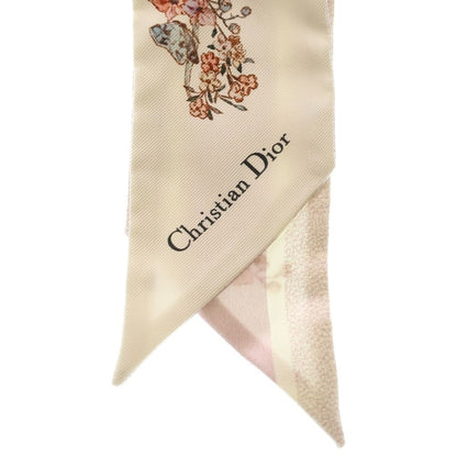 Dior Flower Logo Motif Twilly Pink Scarf — view 3