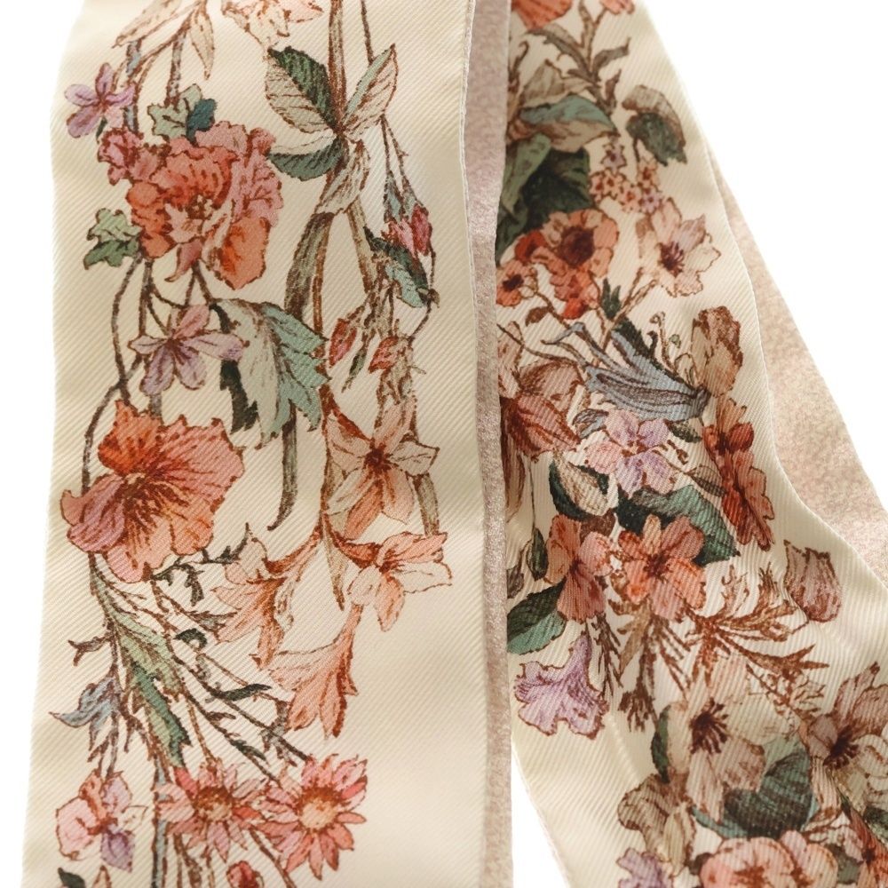 Dior Flower Logo Motif Twilly Pink Scarf — view 2