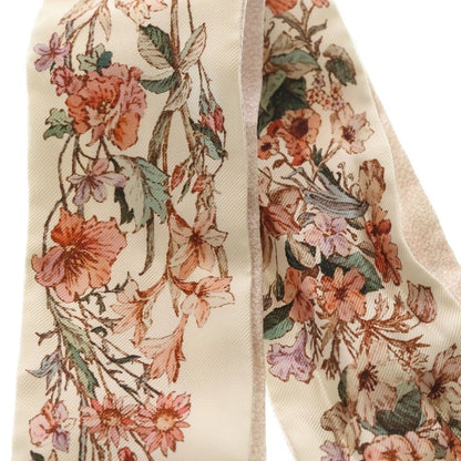 Dior Flower Logo Motif Twilly Pink Scarf — view 2