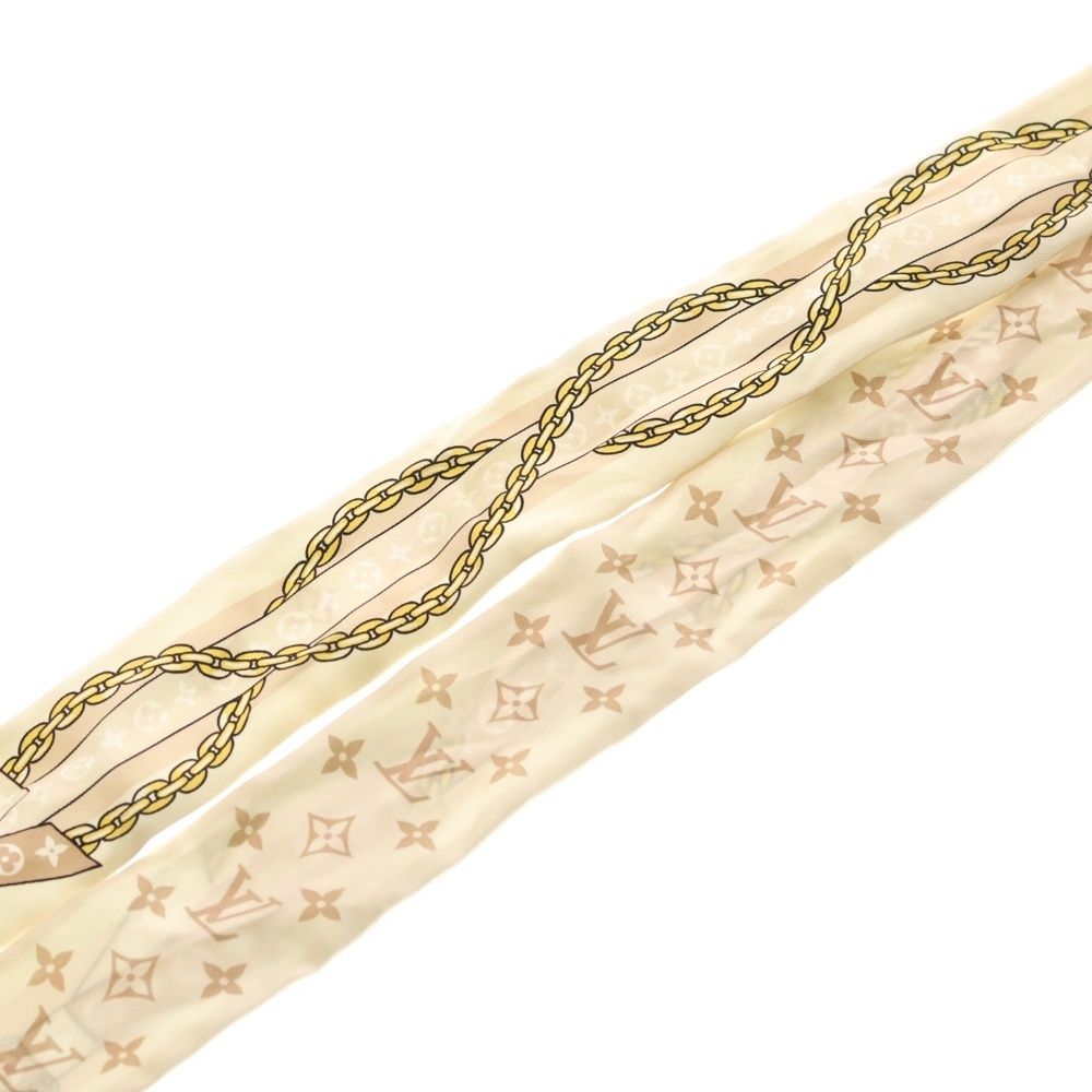 Louis Vuitton Bandeau BB Silk Scarf Beige — view 5