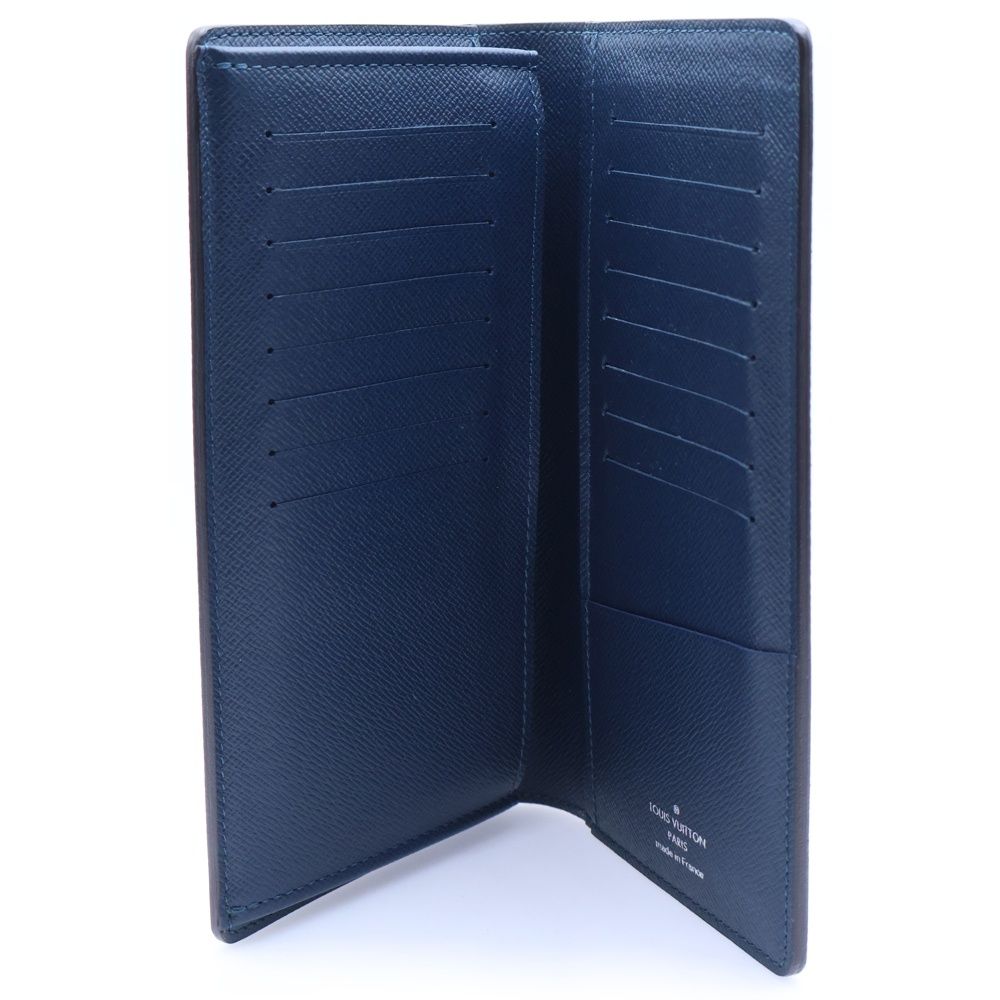 Louis Vuitton Taiga Portefeuille Brother Ocean Wallet Card Dark Blue — view 4