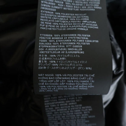 Prada Arm Logo Hooded Technical Fabric Nylon Down Jacket Black — view 7