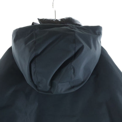 Prada Arm Logo Hooded Technical Fabric Nylon Down Jacket Black — view 4