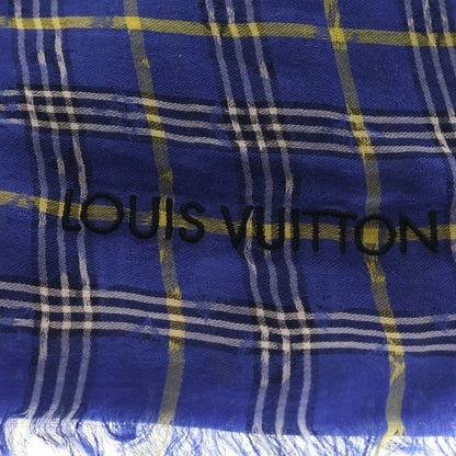 Louis Vuitton Monogram Plaid Shawl Blue — view 2