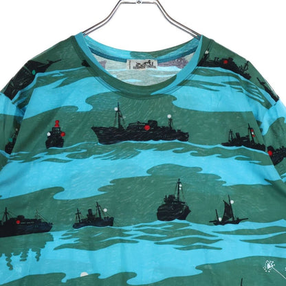 Hermes Ouvrard & Villars Allover Pattern Short Sleeve T-Shirt — view 3