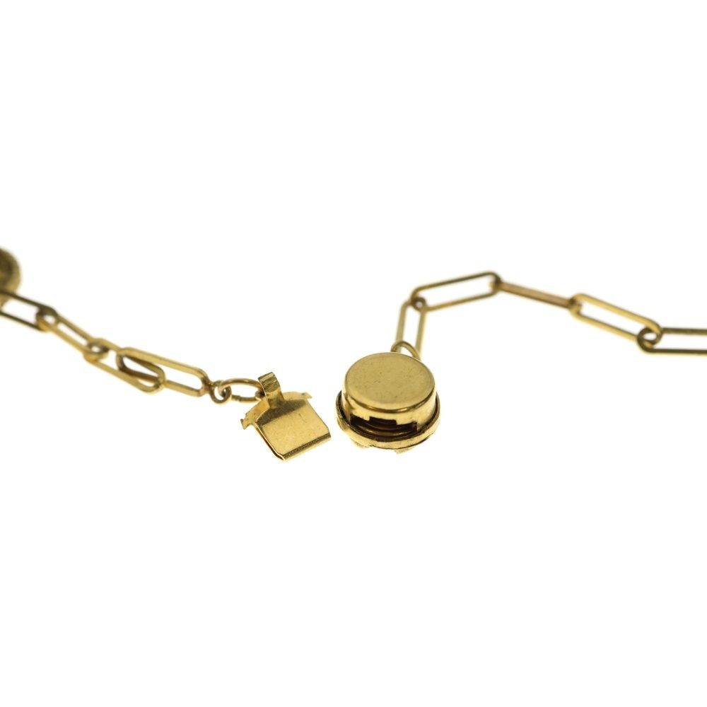 Chanel CC Logo Chain Necklace Gold Long No Bean Vintage — view 5