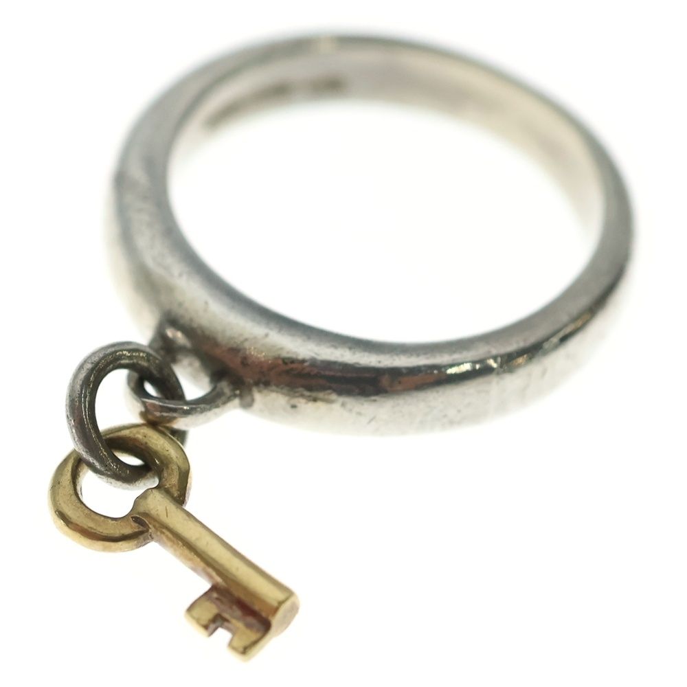 Tiffany & Co. Key Charm Ring Silver Gold 925 75011 — view 7