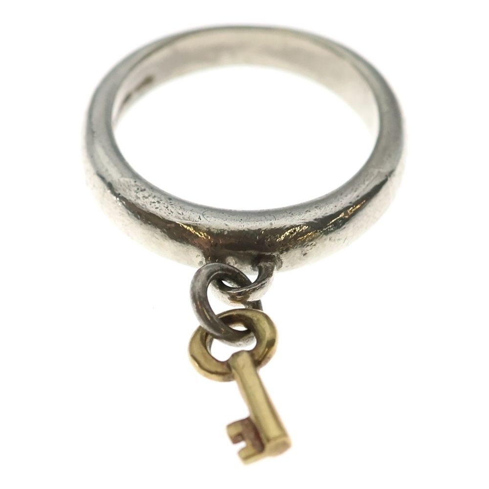 Tiffany & Co. Key Charm Ring Silver Gold 925 75011 — view 5