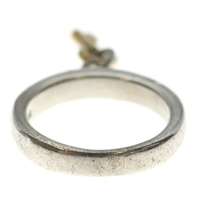 Tiffany & Co. Key Charm Ring Silver Gold 925 75011 — view 2