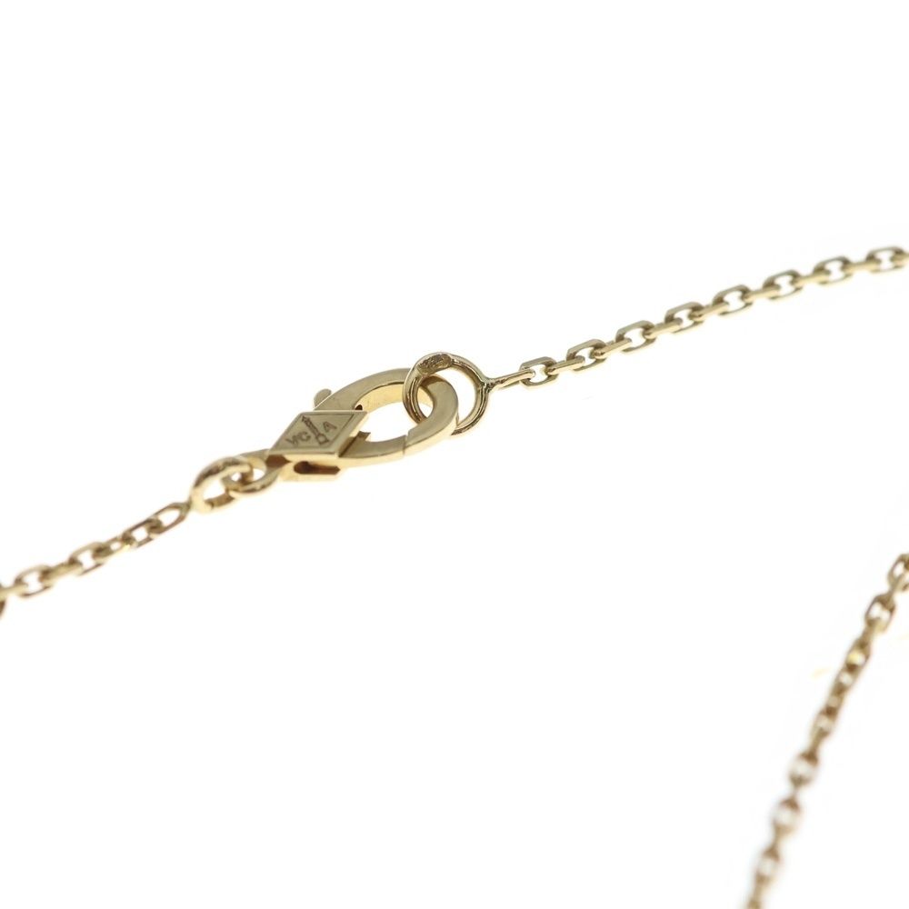 Van Cleef & Arpels Vintage Alhambra Necklace Malachite Yellow Gold Green — view 4