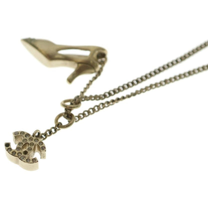 Chanel High Heel CC Logo Necklace Pendant Chain Gold — view 5